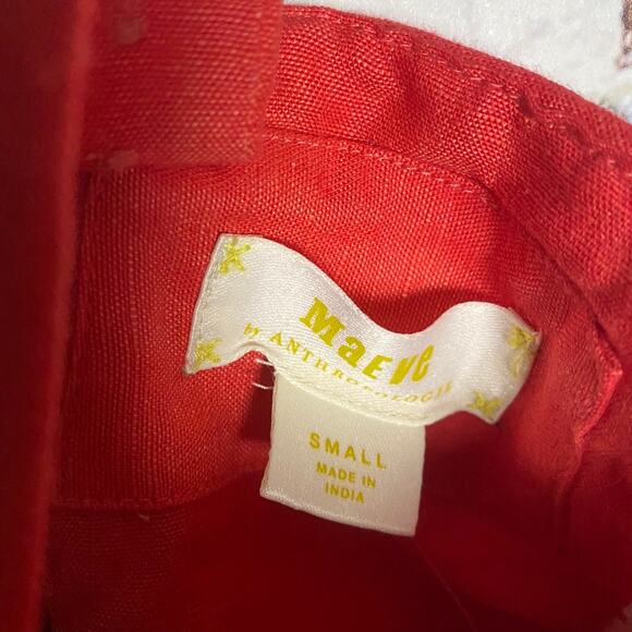 NWT Anthropologie Maeve Linen & Cotton Removable Straps Bustier Crop Top - Picture 7 of 13